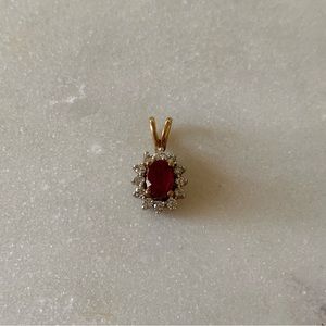 Ruby & Diamond Pendant